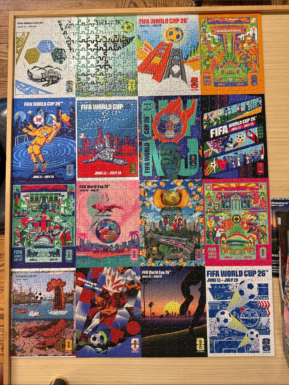 World Cup 2026 Poster Puzzle Wall Art - Multicolor